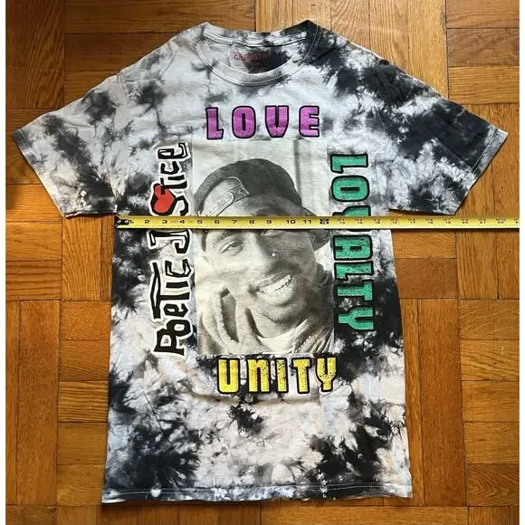 Poetic Justice Tupac S Short Sleeve Chemistry T-Shirt Tie Dye Rap Black Culture - Picture 5 of 7